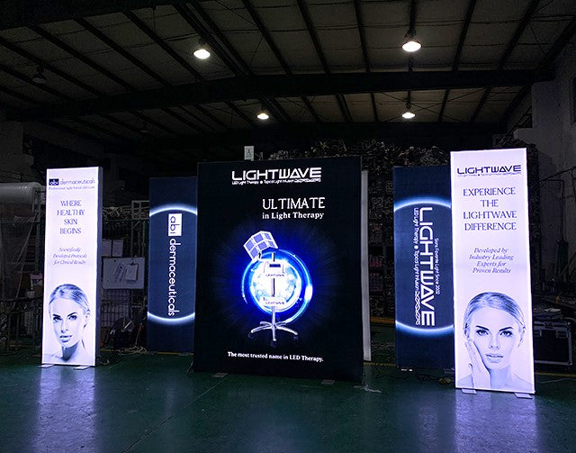 Fabric Lightbox Type Exhibition Booth Design