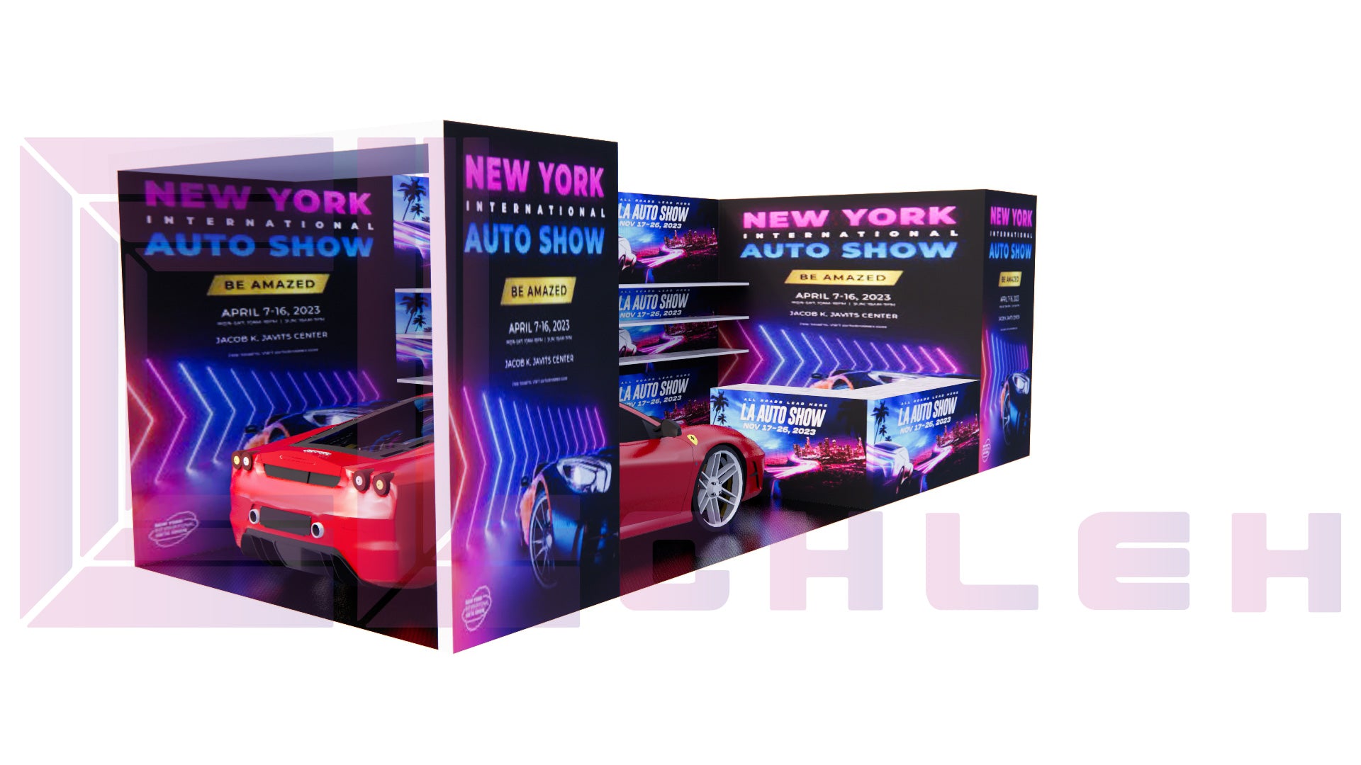 Creative Luminars 30x10 Booth to Stand out Auto Shows