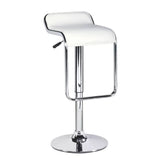 White Modern Adjustable Bar Stool