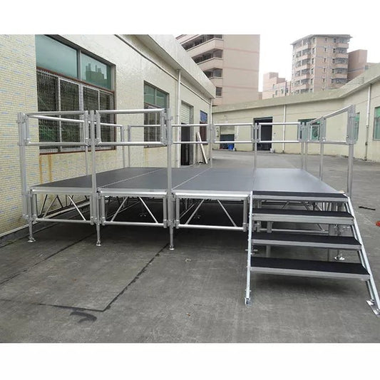Weather Resistant Height Adjustable Modular 4ftx4ft All Terrain Stage for Outdoor Event