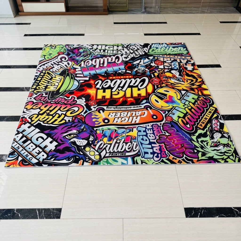 Nylon Trade Show Carpet - Custom Size & Printing Expo Flooring Mat