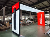 Worker Friendly Easy Set Up Arch Type Fabric Lightbox Exhibition Stand