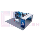 NBAA 2024 Exclusive Booth from Creative Luminars with Arch & Storage 20 x 30