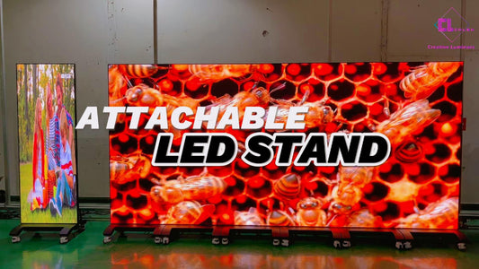 Attachable LED Stand Creative Luminars Versitile LED Screen