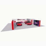 Creative Luminars Stunning Auto Show Booth 30x30 with LED Wall