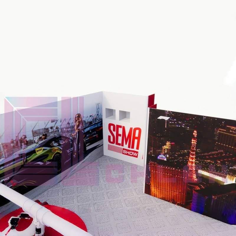 Creative Luminars Stunning Auto Show Booth 30x30 with LED Wall