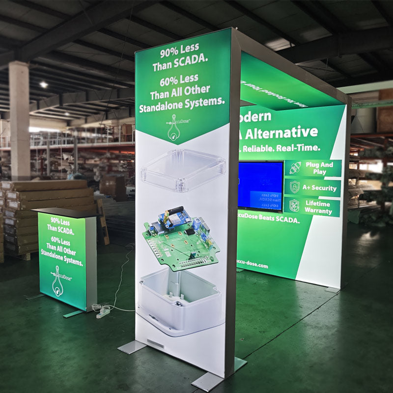 10x10 Trade Show Booth with TV