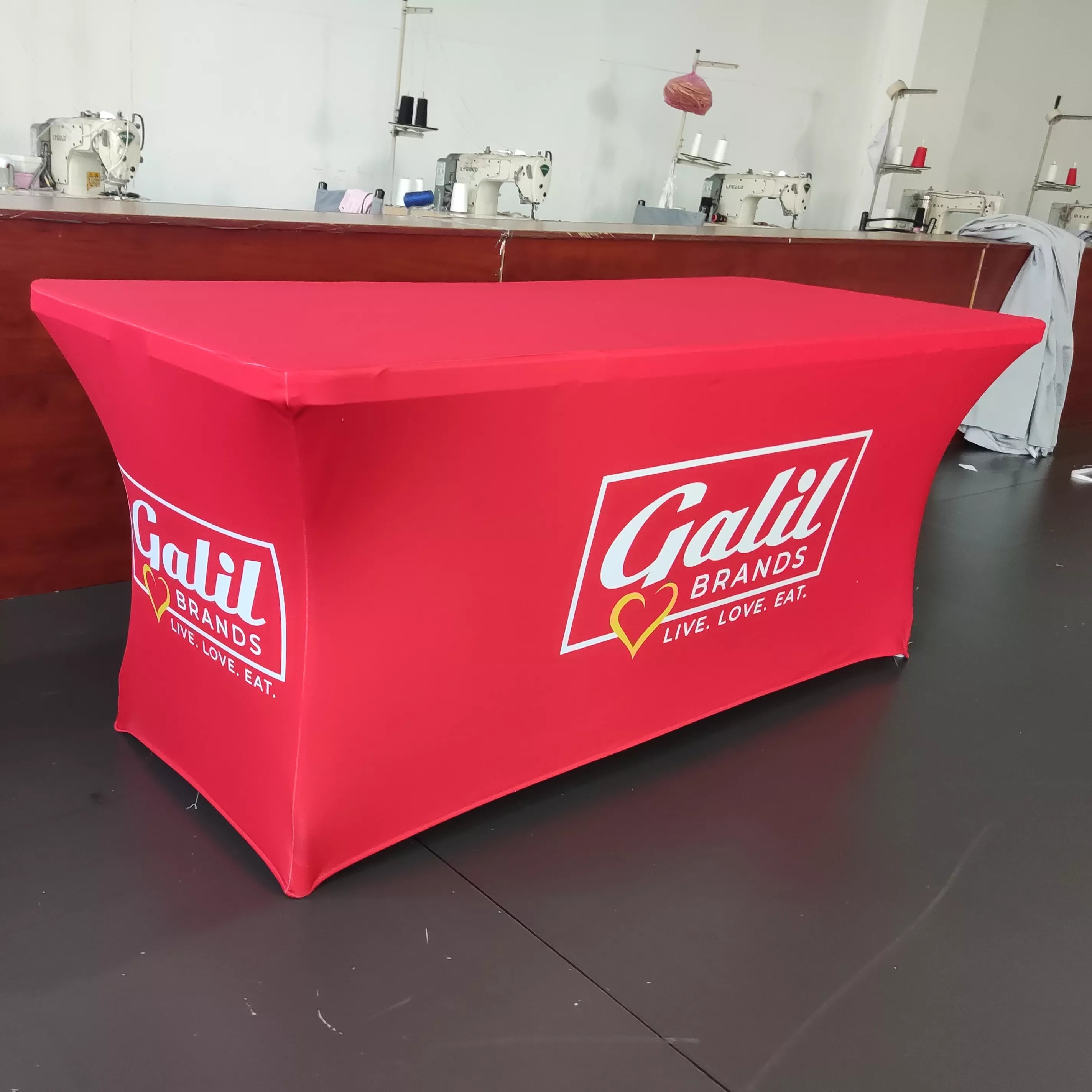 10x10 Custom Canopy Tent With A Foldable Receiption Counter For Outdoor Event Use