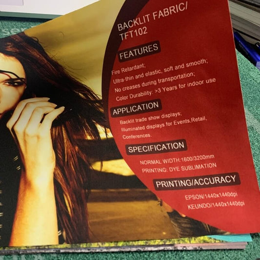 Fabric Lightbox Use Backlit SEG Dye Sublimation Prints