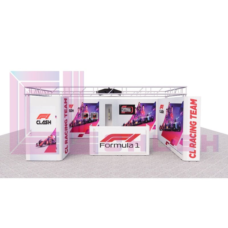 Creative Luminars Car Show Booth 20x20 with LED Wall
