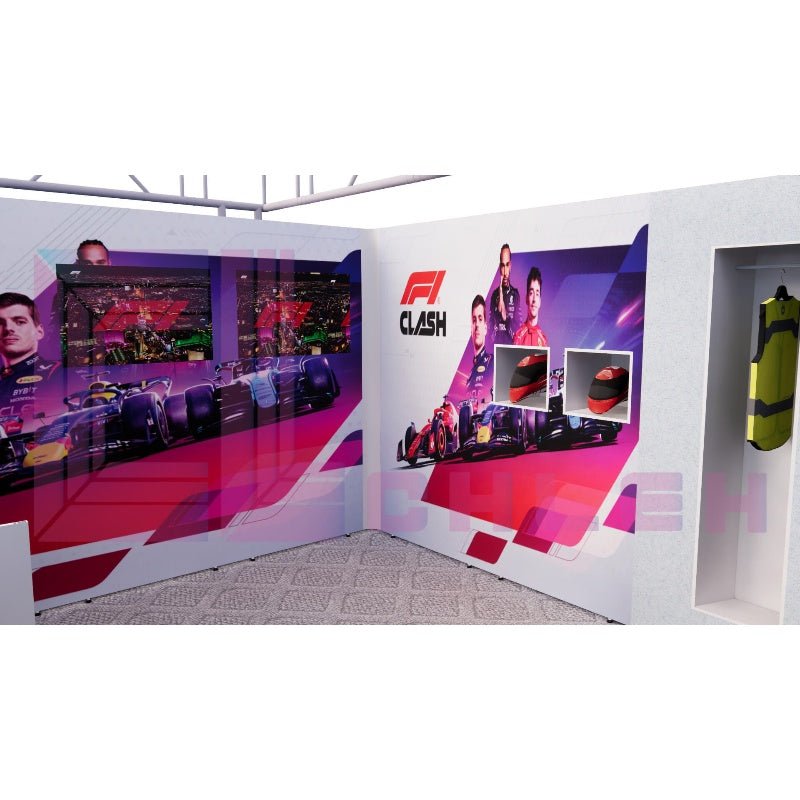 Creative Luminars Car Show Booth 20x20 with LED Wall