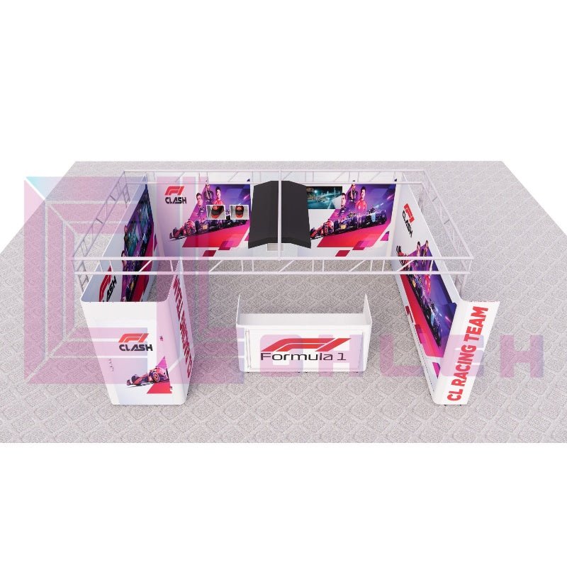 Creative Luminars Car Show Booth 20x20 with LED Wall
