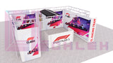 Creative Luminars Car Show Booth 20x20 with LED Wall