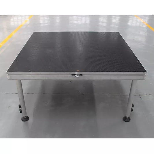 Performance Stage With Durable Anti Slip Panels And Height Adjustable Aluminum Pipe Legs