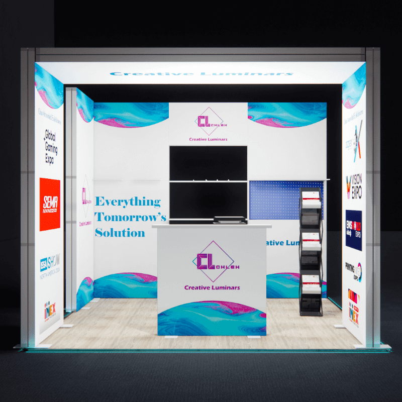 Creative Luminars 10x10 Portable Backlit Booth with Arch