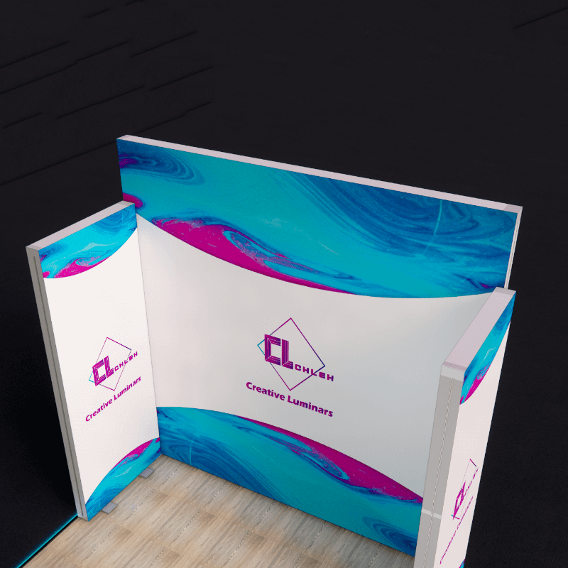 Creative Luminars 10x10 Portable Modular SEG Backlit LED Booth