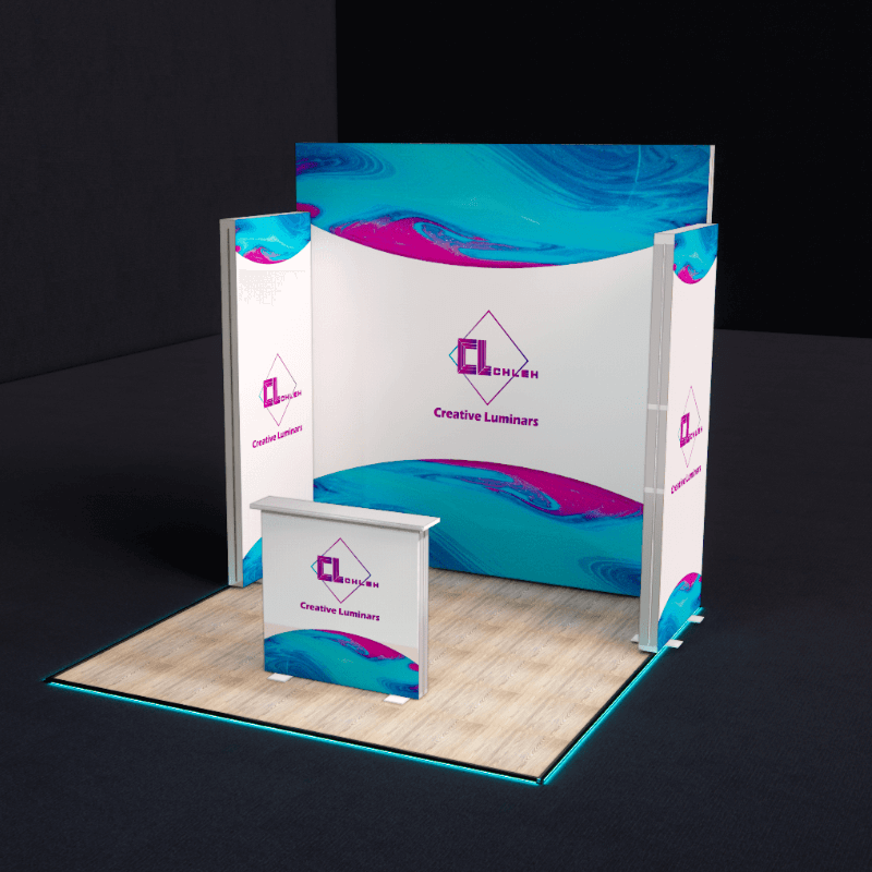 Creative Luminars 10x10 Portable Modular SEG Backlit LED Booth