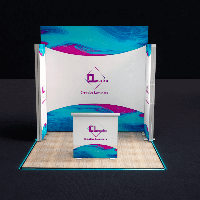 Creative Luminars 10x10 Portable Modular SEG Backlit LED Booth