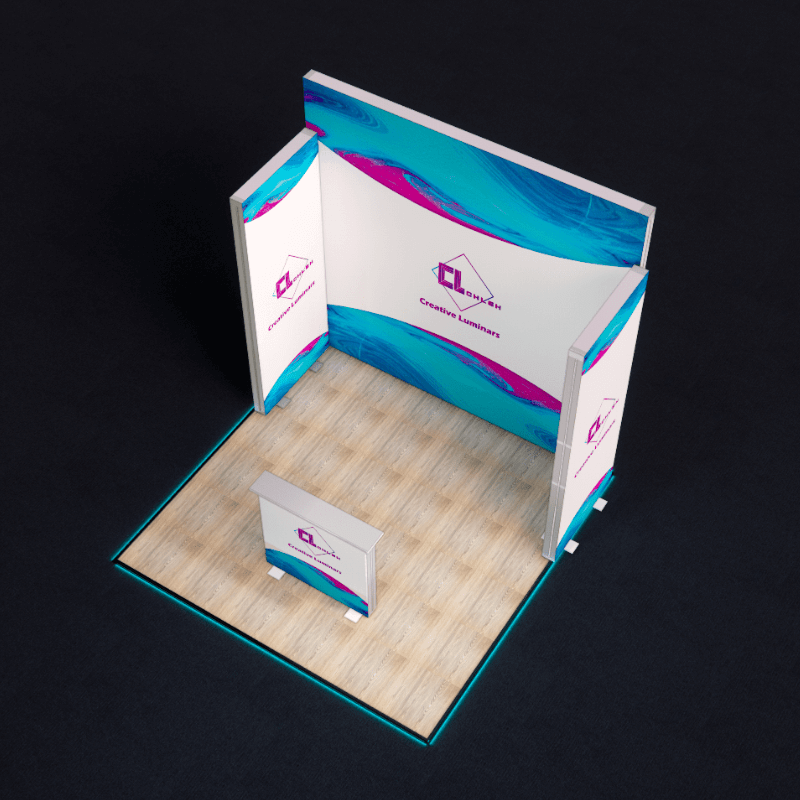 Creative Luminars 10x10 Portable Modular SEG Backlit LED Booth
