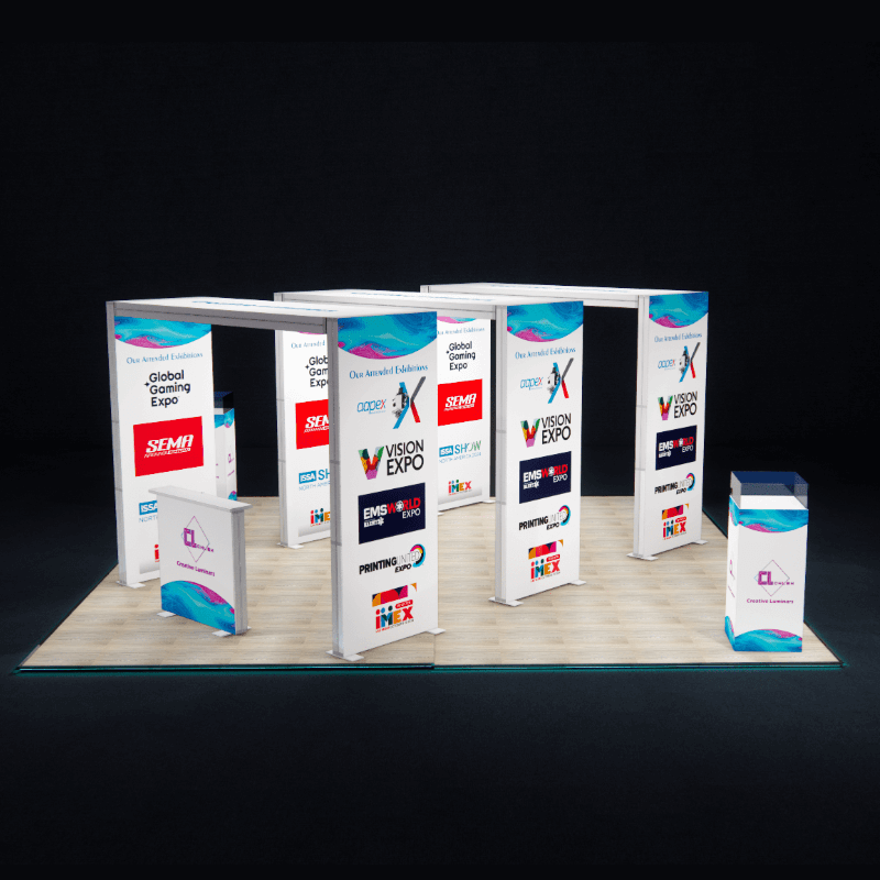 Creative Luminars 20x20 Custom Sized Backlit Display with Stunning Arch