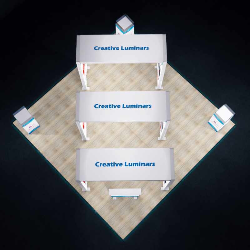 Creative Luminars 20x20 Custom Sized Backlit Display with Stunning Arch