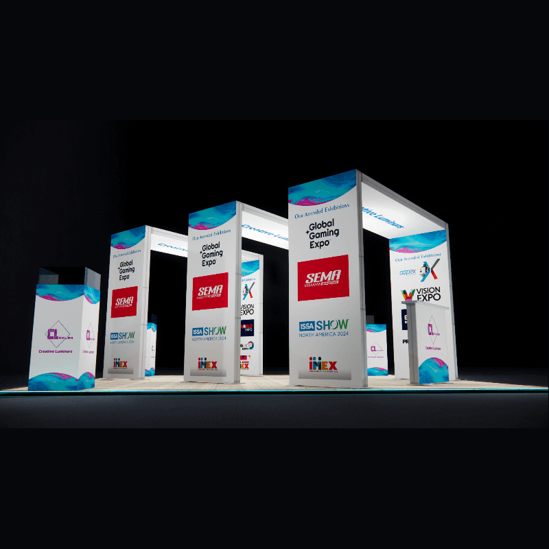 Creative Luminars 20x20 Custom Sized Backlit Display with Stunning Arch