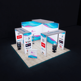 Creative Luminars 20x20 Modular SEG Fabric Lightbox Exhibition Booth