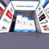 Creative Luminars Exclusive Free Standing Portable LED Fabric Lightbox Supports Various Size Configuration