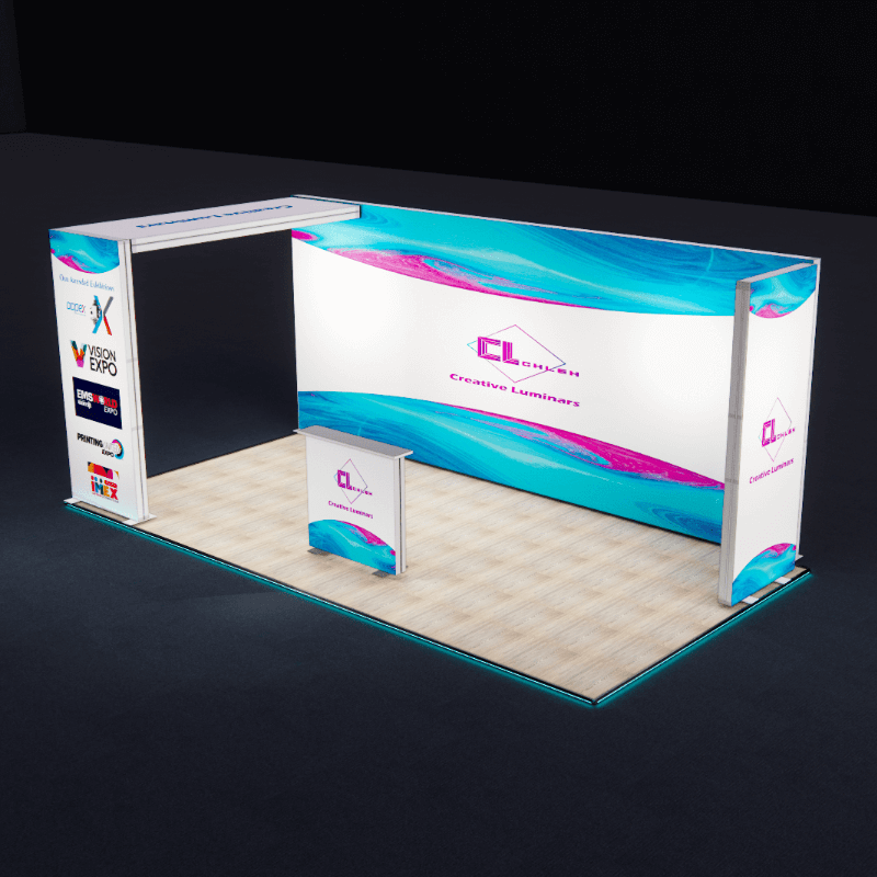 Creative Luminars Portable 10x20 SEG Backlit LED Show Displays