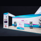Creative Luminars Portable Exhibition Display 10X20 with Backlit