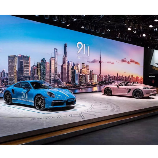 Custom Large SEG Frameless Lightbox Display For Car Launch Event & SEMA Show