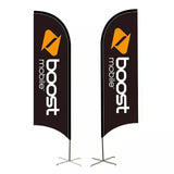 Eye-catching and attention-grabbing Trade Show Flag D-B002