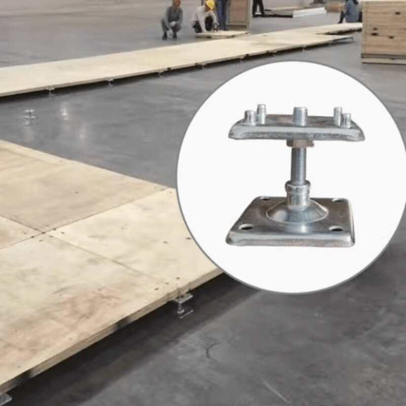 Economical Modular Wood Exhibition Floor System
