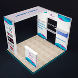 Creative Luminars 10x10 SEG Backlit LED Booth with Stunning Arch