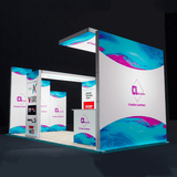 Creative Luminars Portable 10x20 LED Lighting Fabric Show Display Booth