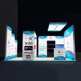 Creative Luminars Portable 10x20 LED Lighting Fabric Show Display Booth