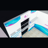 Creative Luminars Portable 10x20 LED Lighting Fabric Show Display Booth