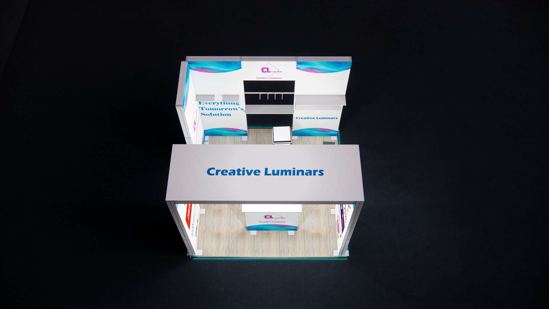 Creative Luminars 10x10 Portable Backlit Booth with Arch