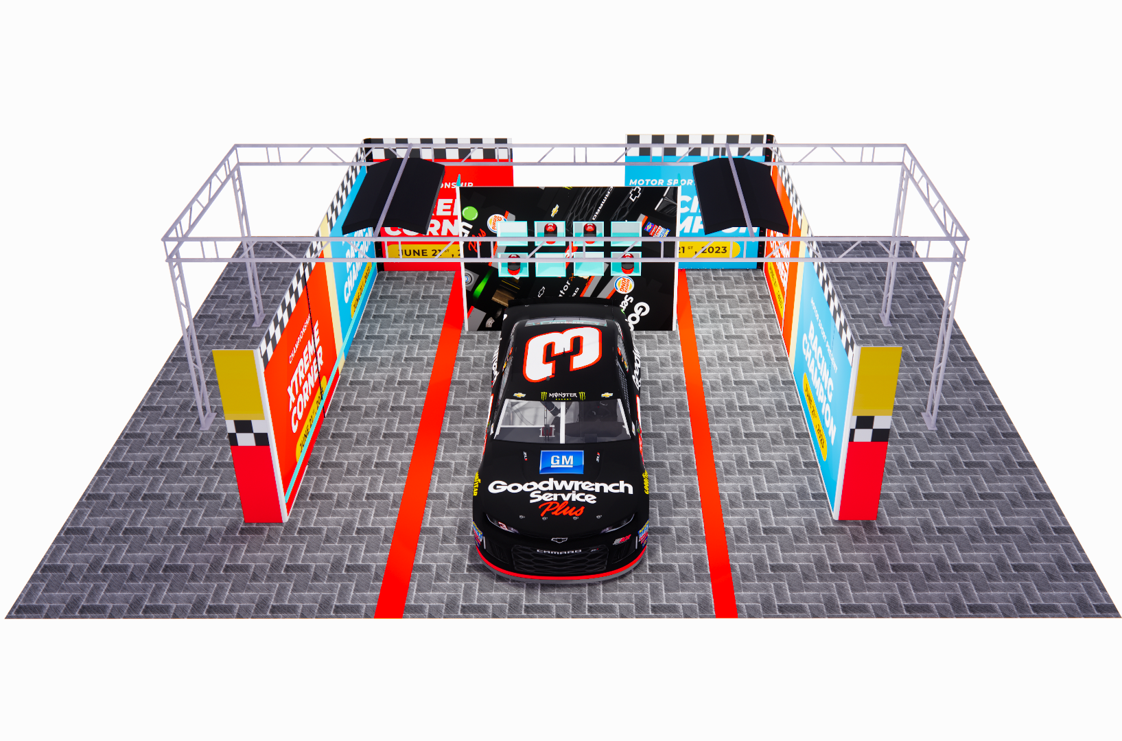 7*8 Modular Tailored Pit Garage Walling for Drag Strip
