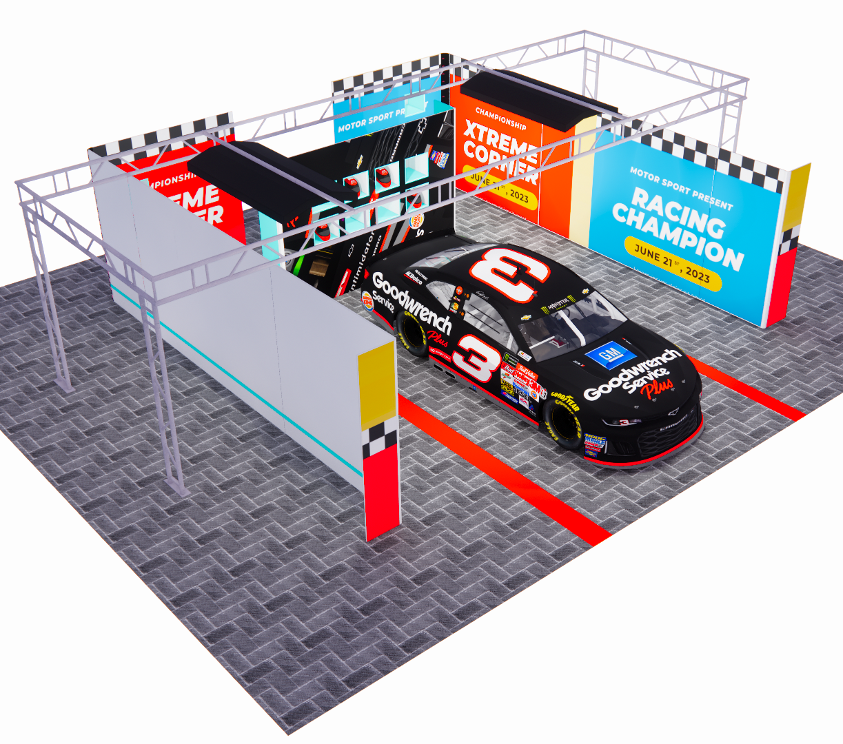 7*8 Modular Tailored Pit Garage Walling for Drag Strip