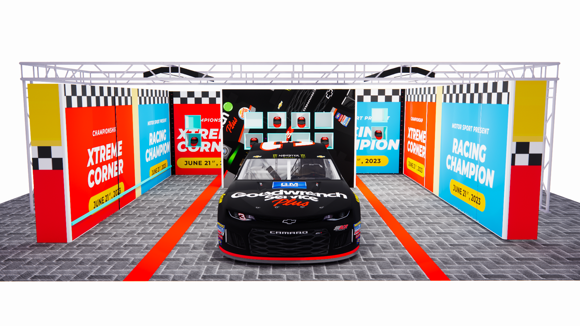 7*8 Modular Tailored Pit Garage Walling for Drag Strip