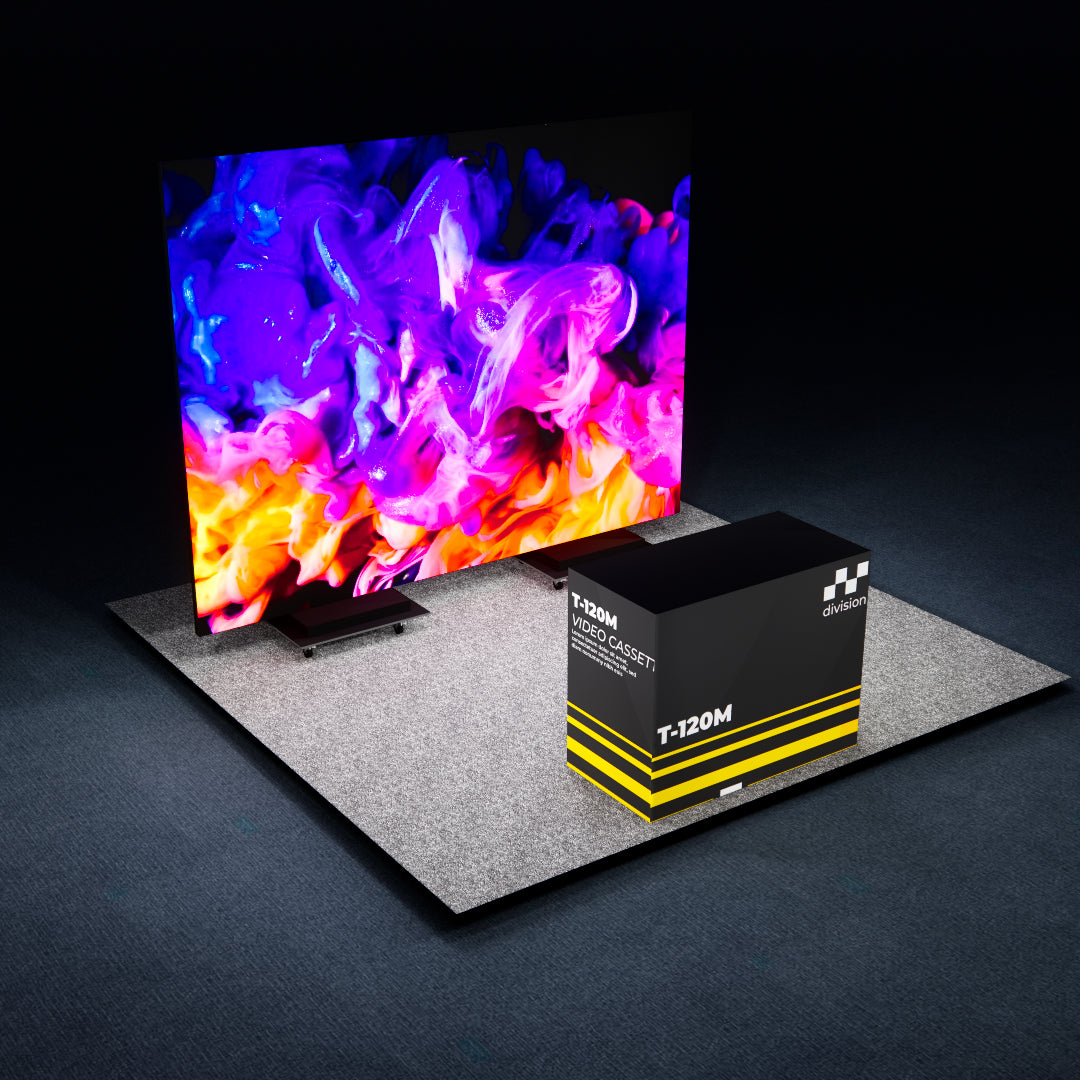 Movable Easy Set Up LED Video Wall for 10X10 Trade Show Booth With Exhibition Table