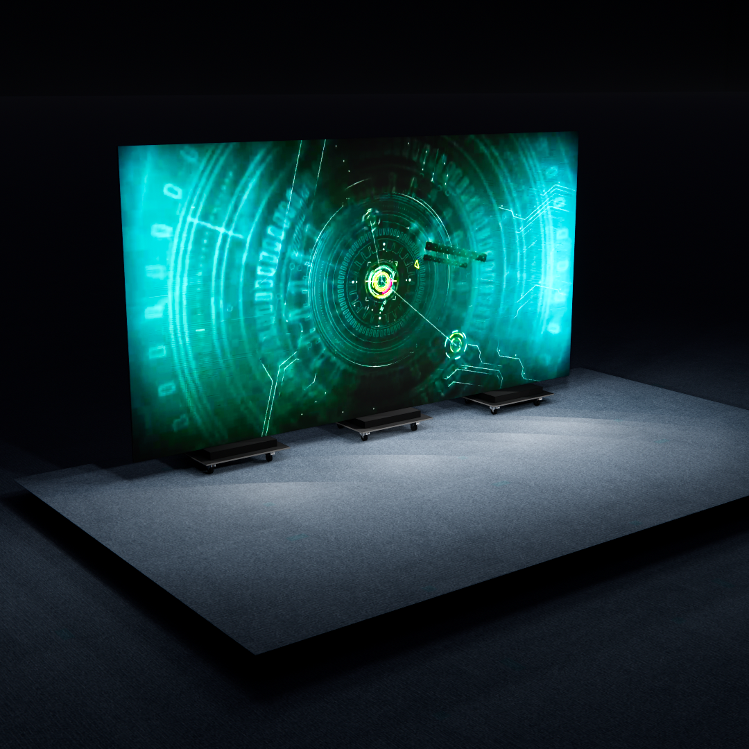 Foldable 172-inch LED Video Wall for 10x20 Inline Trade Show Booth