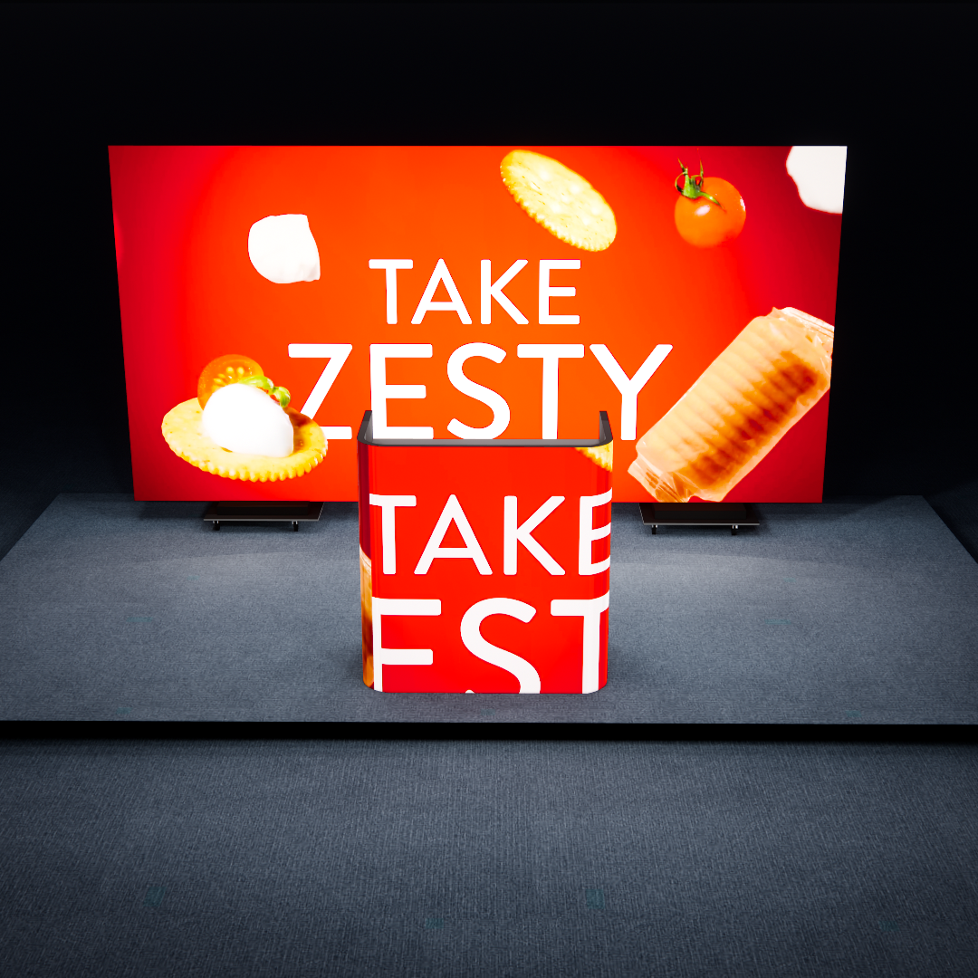 LED Video Wall Trade Show Booth Idea - 2026 Sweets & Snacks Expo in Las Vegas