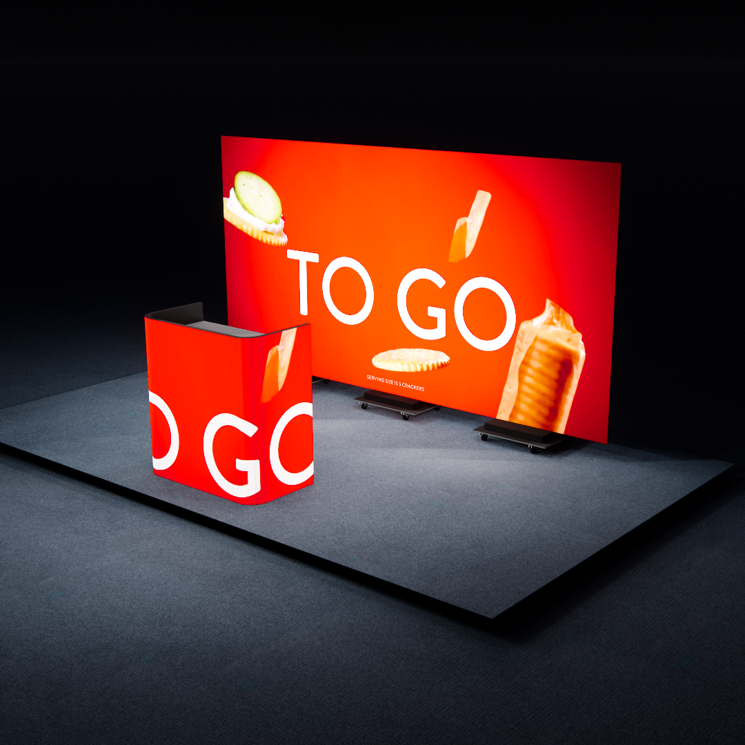 LED Video Wall Trade Show Booth Idea - 2026 Sweets & Snacks Expo in Las Vegas