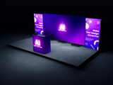 LED Video Wall 20x10 Trade Show Booth 