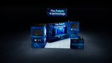 20×20 Island Booth with LED Video Wall, Dual Storage & Backlit Counters