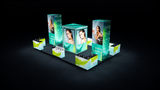 20×30 Beauty Show Booth with Backlit Towers, Storage & L-Shaped Counters