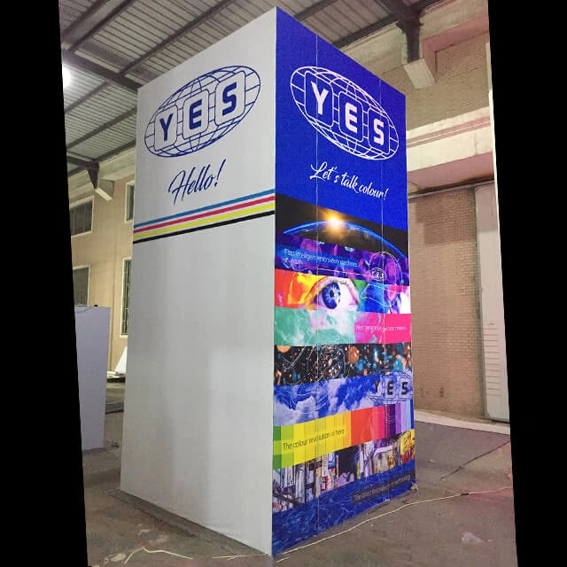 Double-Sided Backlit Trade Show Hanging Sign for TCEA EdTech Trade Show Booth