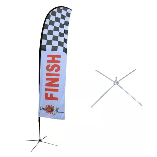 Eye-catching and attention-grabbing Trade Show Flag D-B002